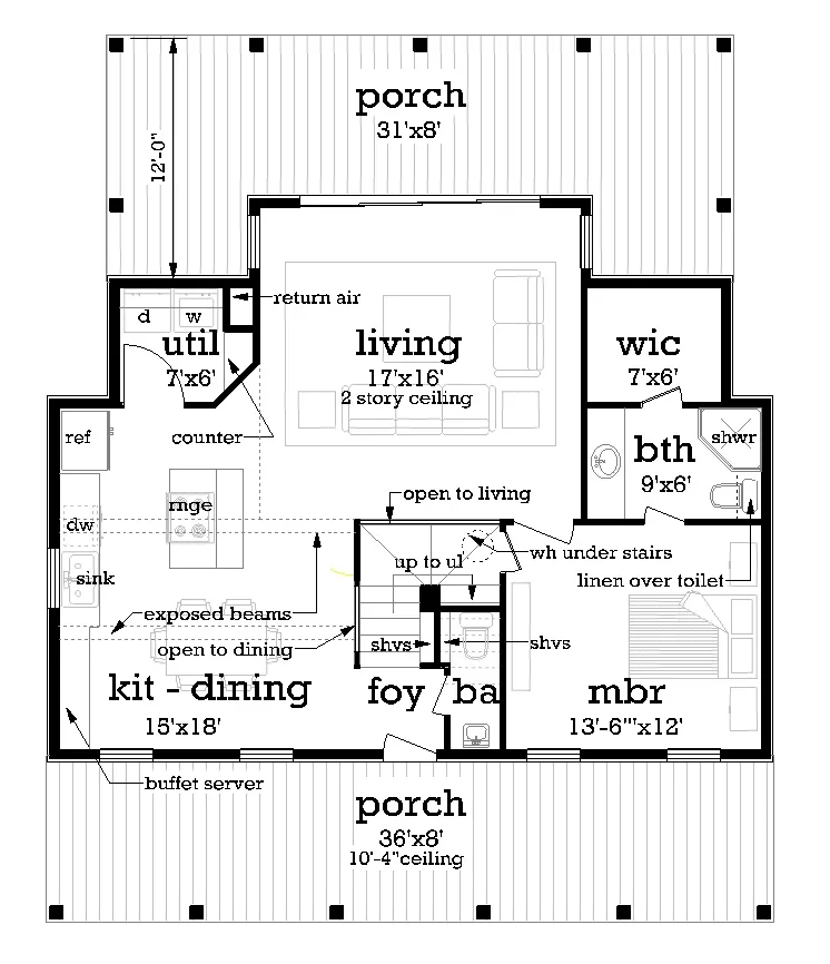 Main Level Floor Plan